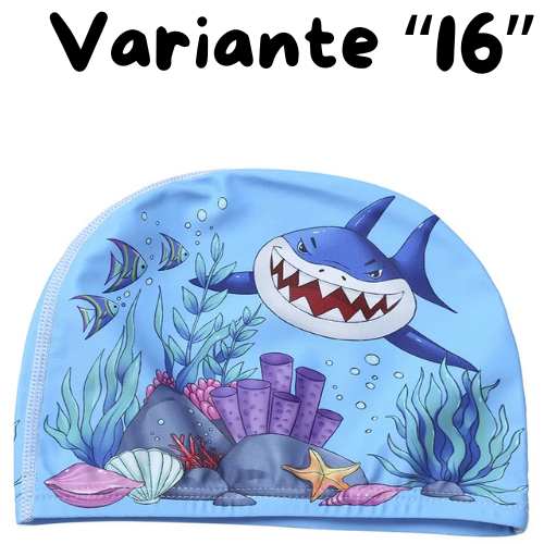 Children Cartoon Swimming Cap Kids Elastic Fabric Swiming Pool Water Sport Protect Ears Hat Swim Bathing Hats Caps Boys Girls