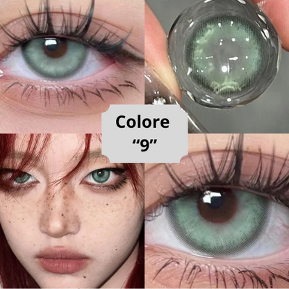 👁️ Lenti a Contatto Colorate Cosmetiche – Effetto Occhi Grandi, Comode e Sicure – Confezione da 2 Pezzi.