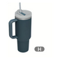 Thermos/Bottiglia da 900 ml in acciaio inossidabile con manico, coperchio e cannuccia.
