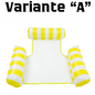 Summer Swim Inflatable Floating Water Mattresses Hammock Stripe Lounge Chairs Pool Water Sports Toys Floating Mat Pool Toys Kids