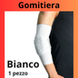 Ginocchiere e gomitiere per bambini con maniche a compressione a nido d'ape. Protezioni sportive per basket, calcio, etc.
