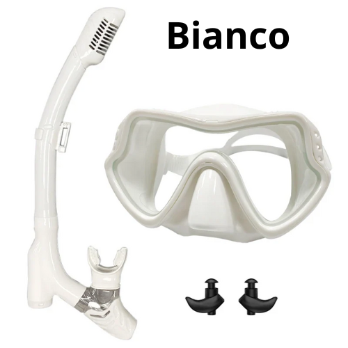 QYQ Diving mask Professional Snorkel Diving Mask and Snorkels Goggles Glasses Diving Swimming Easy Breath Tube Set Snorkel Mask