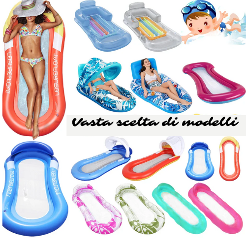Outdoor Foldable Water Hammock Inflatable Floating Swimming Pool Mattress Swimming Ring Pool Party Toy Lounge Bed For Swimming