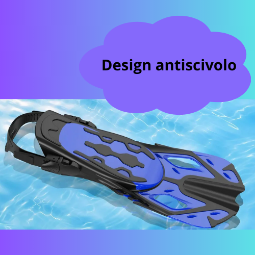 Snorkel Fins Swim Fins Adjustable Buckles Swimming Flippers Short Silicone Scuba Diving Shoes Open Heel Travel Size Beginners