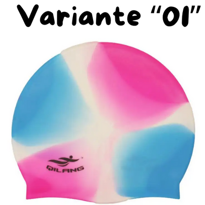 Waterproof Silicone Swim Caps Women Men High Elastic Flexible Protect Ears Hair Swimming Pool Hat for Adults Children Girls Boys