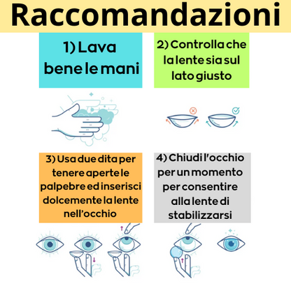 👁️ Lenti a Contatto Colorate Cosmetiche – Effetto Occhi Grandi, Comode e Sicure – Confezione da 2 Pezzi.