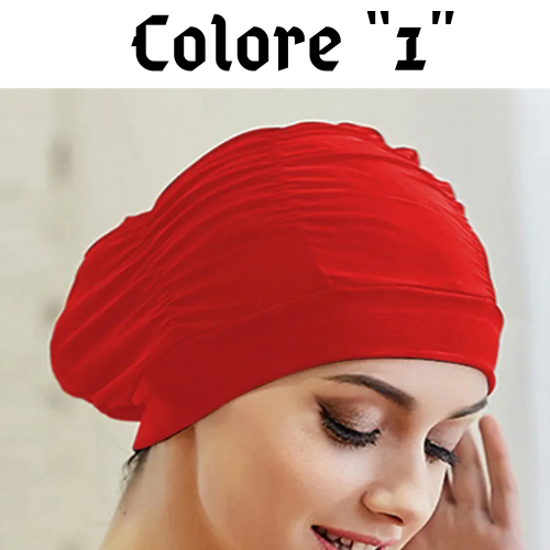 Swimming Hat Women Unisex Girls Long Hair Bathing Cap Swimming Cap Stretch Drape Free Size Swim Pool Sport Elastic Nylon Turban