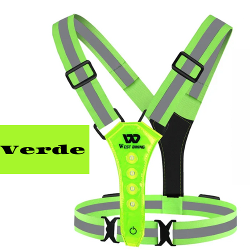WEST BIKING Safety Vest LED 360° Reflective Highlight Adjustable Straps Night Warning Work Running Riding Clothing Vest Gear