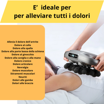 💪  Massaggiatore a Percussione – Sollievo Muscolare Profondo ad Alta Frequenza. Ideale per Schiena, Vita, Collo, Spalle, Etc.