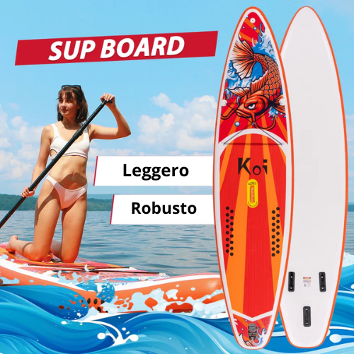FunWater 11' Blue Red Sup Board Inflatable Surfboard Stand Up Paddle Board Inflatable Sup PaddleBoard with Accessories