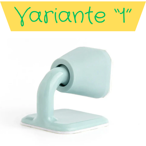 Fermaporta autoadesivo in silicone. Protezione della parete e della porta da urti violenti.