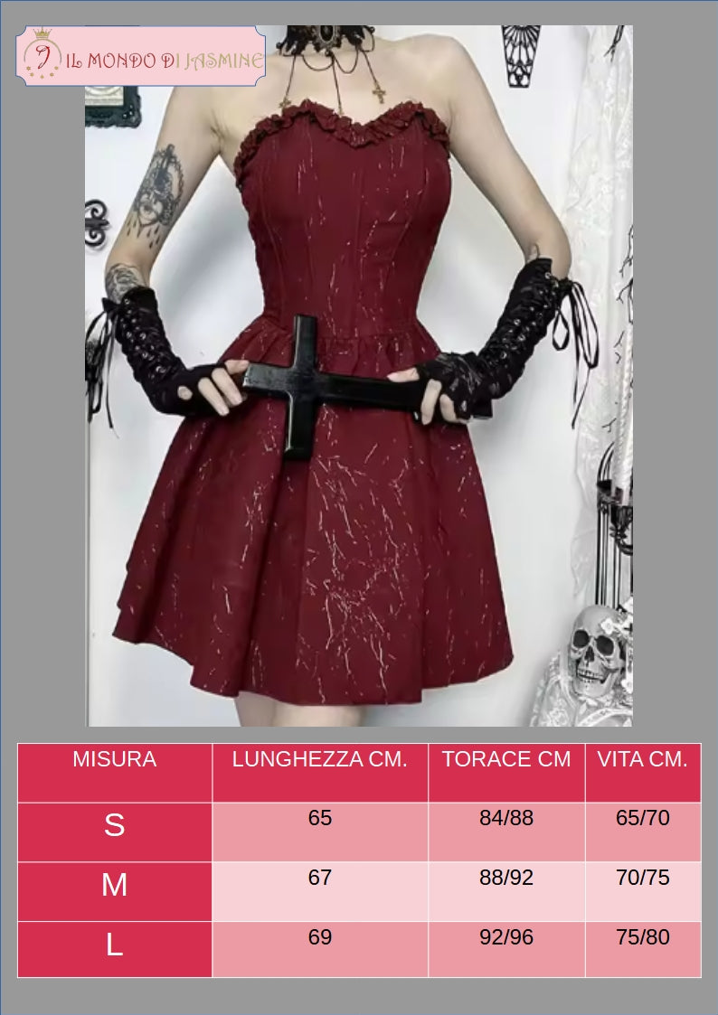 Abito da donna. Selezione di abiti in diverso stile vittoriano, gotico, con merletti in pizzo. Ideale come costume per carnevale, cosplay, feste.