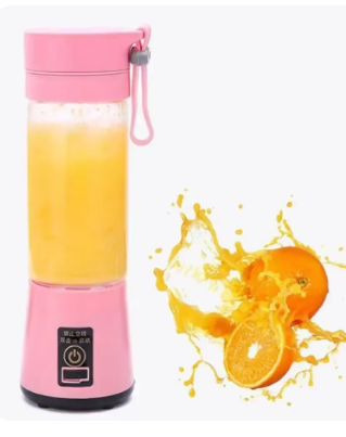 Spremiagrumi multifunzione elettrico portatile da 380 ml Home USB ricaricabile. Frullatore a bottiglia sportiva.  Creatore di Succo e  Frappè.