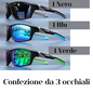 Occhiali da Sole Polarizzati Antiriflesso Uomo Donna – Montatura in lega sfumata,  Protezione UV400, Leggeri e Resistenti – Disponibili in Vari Colori.