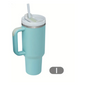 Thermos/Bottiglia da 900 ml in acciaio inossidabile con manico, coperchio e cannuccia.