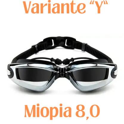 2021 Adult Myopia Swimming Goggles Earplug Professional Pool Glasses Anti Fog Men Women Optical Waterproof Eyewear Wholesale