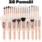 💖 Pennelli Trucco – Kit Professionale Da 5 a 28 Pezzi – Set Completo per Make-up Viso e Occhi.