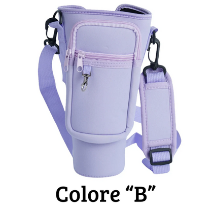 Borsa per il trasporto di bottiglia - thermos Quencher. In neoprene con tracolla.