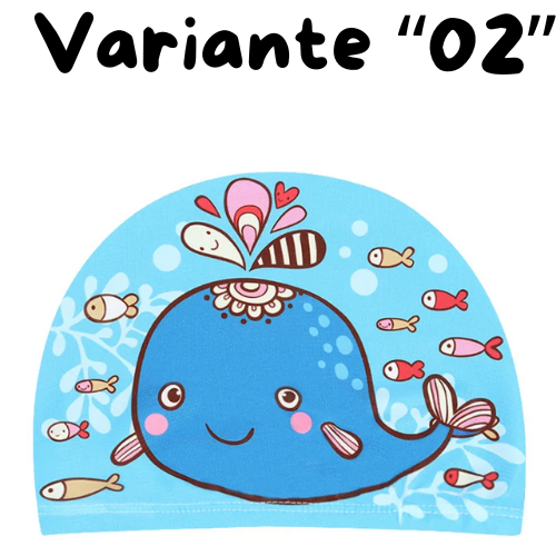 Children Cartoon Swimming Cap Kids Elastic Fabric Swiming Pool Water Sport Protect Ears Hat Swim Bathing Hats Caps Boys Girls