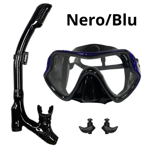 QYQ Diving mask Professional Snorkel Diving Mask and Snorkels Goggles Glasses Diving Swimming Easy Breath Tube Set Snorkel Mask