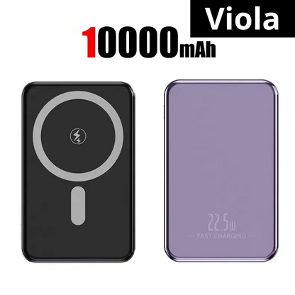 Power Bank a carica rapida magnetica. A scelta 10000-30000 o 50000 mAh, disponibile in tre colori.