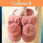 Pantofole invernali in peluche da donna. Comodità e caldo ai piedi. Colori a scelta, misure dalla 35 alla 44.
