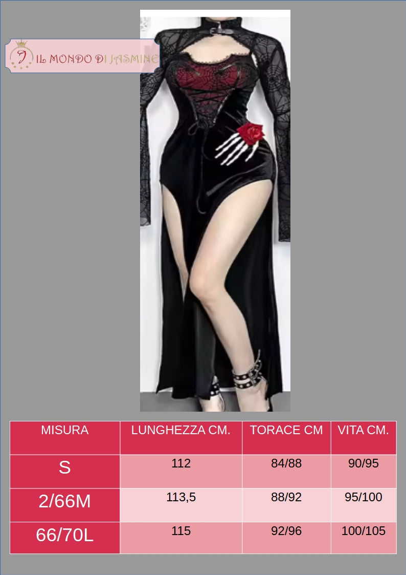 Abito da donna. Selezione di abiti in diverso stile vittoriano, gotico, con merletti in pizzo. Ideale come costume per carnevale, cosplay, feste.