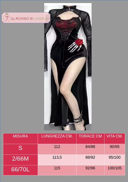 Abito da donna. Selezione di abiti in diverso stile vittoriano, gotico, con merletti in pizzo. Ideale come costume per carnevale, cosplay, feste.