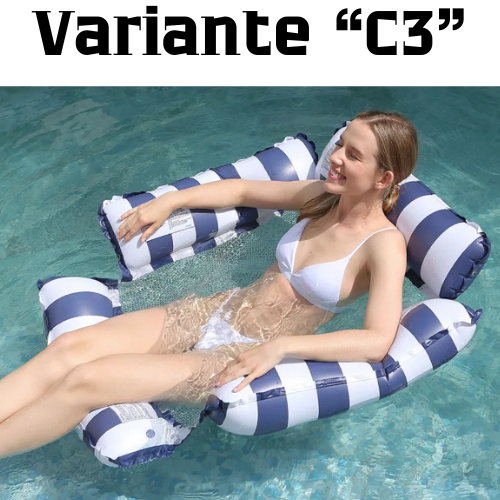 Summer Swim Inflatable Floating Water Mattresses Hammock Stripe Lounge Chairs Pool Water Sports Toys Floating Mat Pool Toys Kids