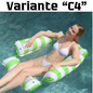 Summer Swim Inflatable Floating Water Mattresses Hammock Stripe Lounge Chairs Pool Water Sports Toys Floating Mat Pool Toys Kids