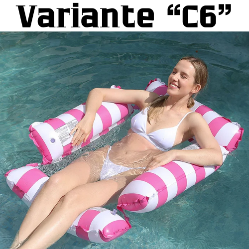 Summer Swim Inflatable Floating Water Mattresses Hammock Stripe Lounge Chairs Pool Water Sports Toys Floating Mat Pool Toys Kids