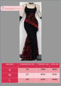 Abito da donna. Selezione di abiti in diverso stile vittoriano, gotico, con merletti in pizzo. Ideale come costume per carnevale, cosplay, feste.