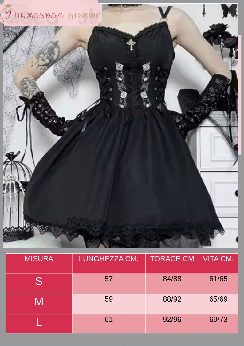 Abito da donna. Selezione di abiti in diverso stile vittoriano, gotico, con merletti in pizzo. Ideale come costume per carnevale, cosplay, feste.