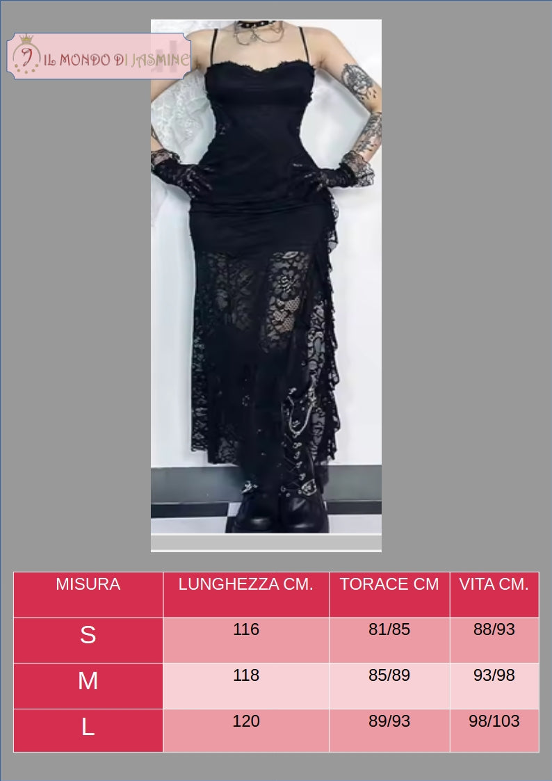 Abito da donna. Selezione di abiti in diverso stile vittoriano, gotico, con merletti in pizzo. Ideale come costume per carnevale, cosplay, feste.