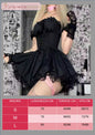Abito da donna. Selezione di abiti in diverso stile vittoriano, gotico, con merletti in pizzo. Ideale come costume per carnevale, cosplay, feste.