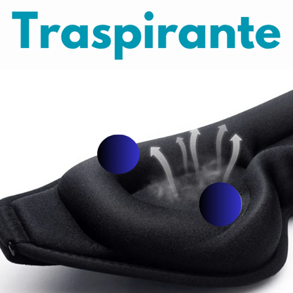 😴 Mascherina per Dormire in Memory Foam 3D – Comfort Estremo & Buio Totale.