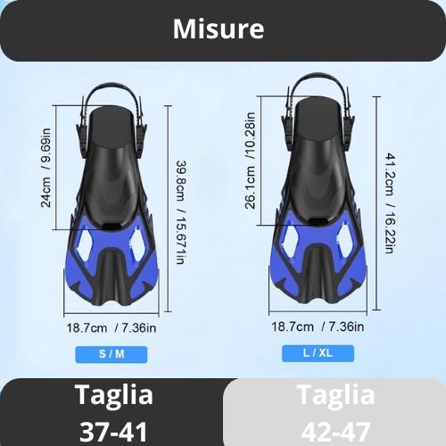 Snorkel Fins Swim Fins Adjustable Buckles Swimming Flippers Short Silicone Scuba Diving Shoes Open Heel Travel Size Beginners