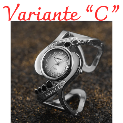 Bracciale con orologio al quarzo.  Accessorio chic, elegante, alla moda, un  dettaglio che fa la differenza.