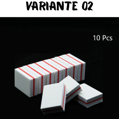 50Pc Professional Mini Nail Art buffer 100/180 Sandpaper Manicure Care File Sanding Polishing Nails File Grinding Equipment Tool