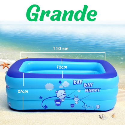 Piscina gonfiabile per bambini, pieghevole, portatile. Disponibile in due misure.
