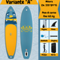FunWater 11' Blue Red Sup Board Inflatable Surfboard Stand Up Paddle Board Inflatable Sup PaddleBoard with Accessories
