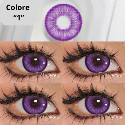 👁️ Lenti a Contatto Colorate Cosmetiche – Effetto Occhi Grandi, Comode e Sicure – Confezione da 2 Pezzi.