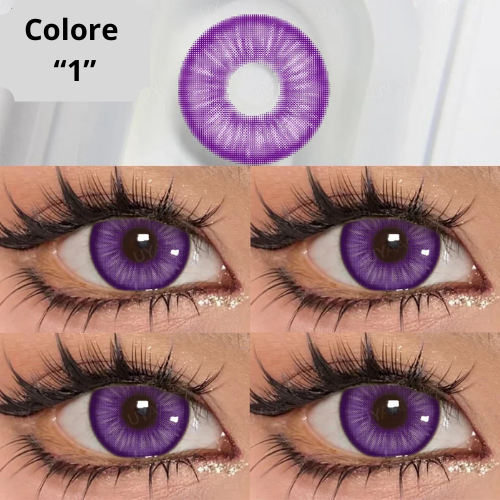 👁️ Lenti a Contatto Colorate Cosmetiche – Effetto Occhi Grandi, Comode e Sicure – Confezione da 2 Pezzi.