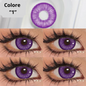 👁️ Lenti a Contatto Colorate Cosmetiche – Effetto Occhi Grandi, Comode e Sicure – Confezione da 2 Pezzi.
