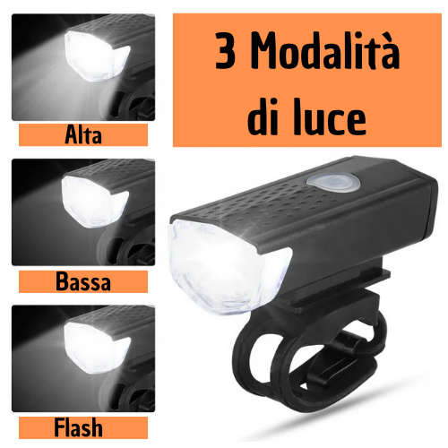 Bike Light Set Front Light with Taillight USB Rechargeable Easy to Install 3 Modes Bicycle Accessories for the Bicycle Road MTB