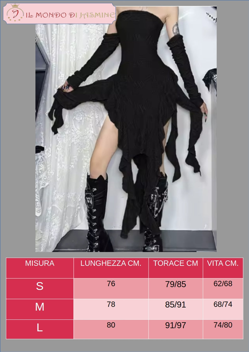 Abito da donna. Selezione di abiti in diverso stile vittoriano, gotico, con merletti in pizzo. Ideale come costume per carnevale, cosplay, feste.