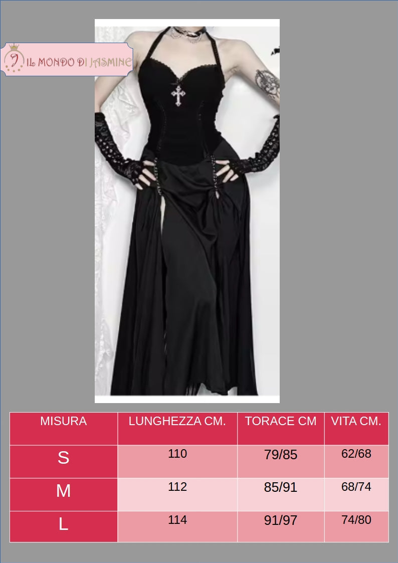 Abito da donna. Selezione di abiti in diverso stile vittoriano, gotico, con merletti in pizzo. Ideale come costume per carnevale, cosplay, feste.