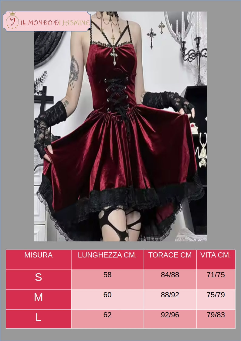 Abito da donna. Selezione di abiti in diverso stile vittoriano, gotico, con merletti in pizzo. Ideale come costume per carnevale, cosplay, feste.