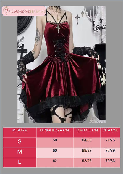 Abito da donna. Selezione di abiti in diverso stile vittoriano, gotico, con merletti in pizzo. Ideale come costume per carnevale, cosplay, feste.