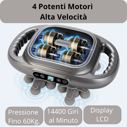 💪  Massaggiatore a Percussione – Sollievo Muscolare Profondo ad Alta Frequenza. Ideale per Schiena, Vita, Collo, Spalle, Etc.